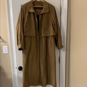 Fleet Street Full Length Tan Trench Coat